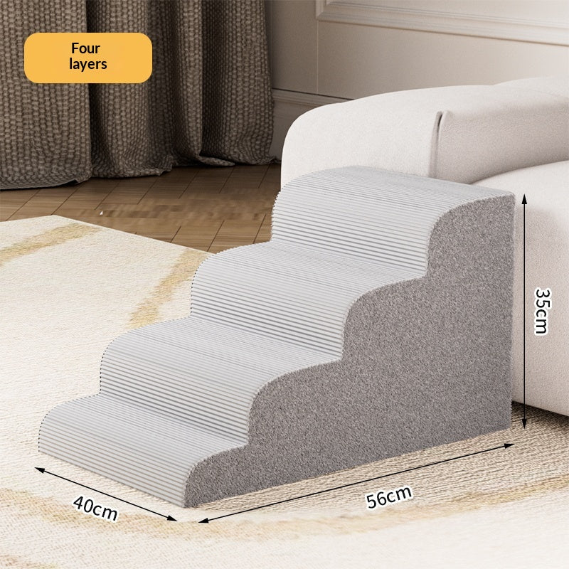 Escalier pour chien à marches, accès facile au lit et au canapé