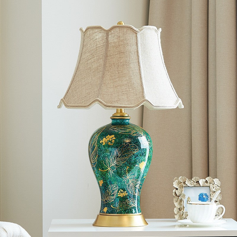 Chambre à coucher lit Lampe de table en céramique