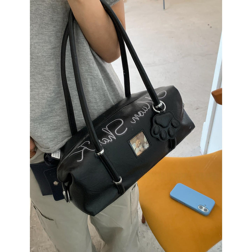 Sac sous-armé pour femmes avec impression de lettre