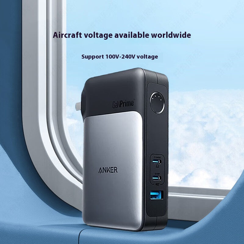 Gallium Nitride Power Bank Charger Tête de charge rapide deux en un