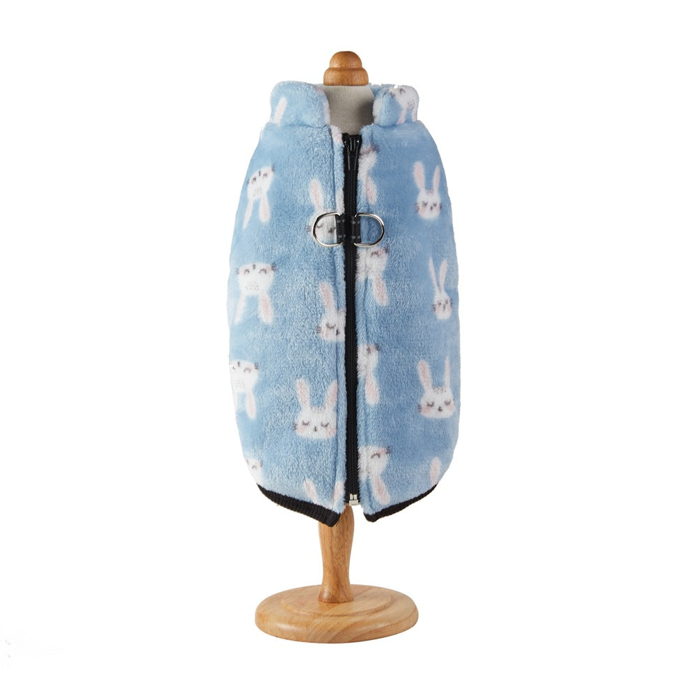 Zipper en manteau animal Flannel Plus Velvet épais