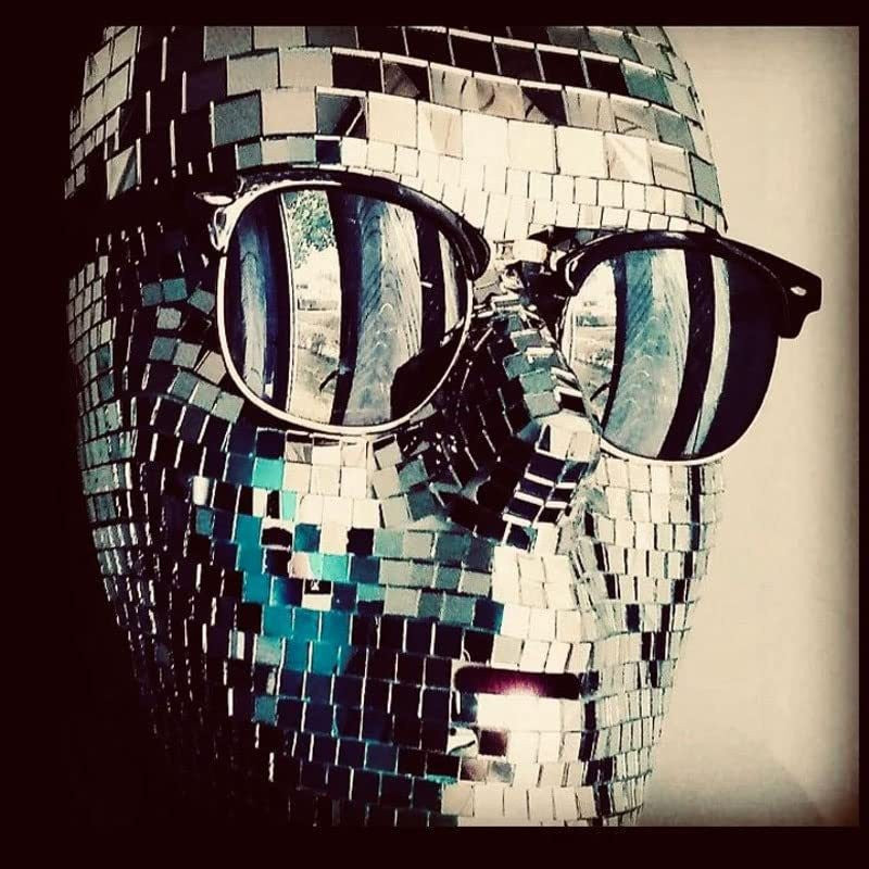 Miroir Verre réfléchissant Tête de soirée Casque