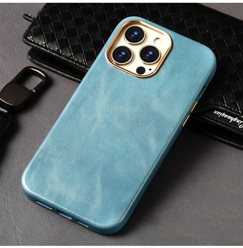 Étui de protection pour téléphone mobile Couche de couverture Aspiration magnétique anti-chute Charg sans fil