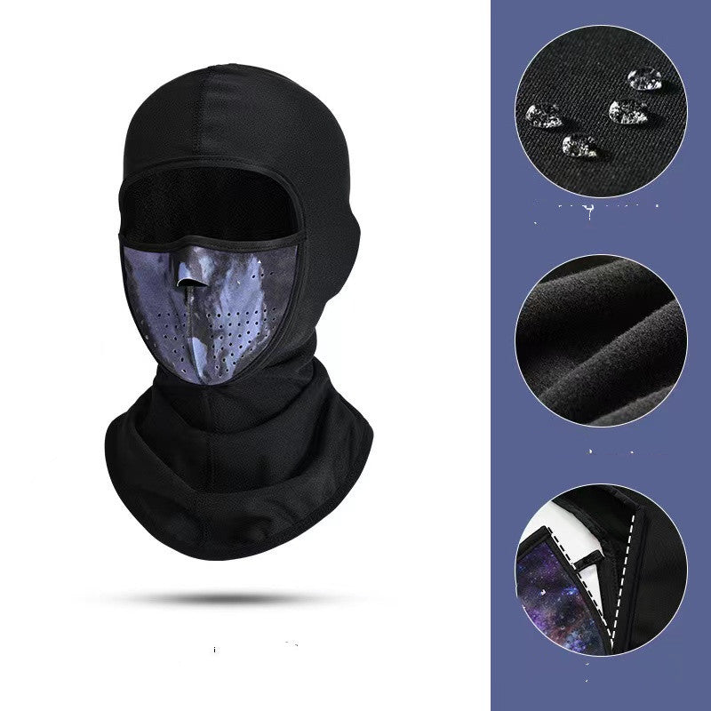 Hiver En plein air chaud et coupe-vent Masque de ski Couverture de cou