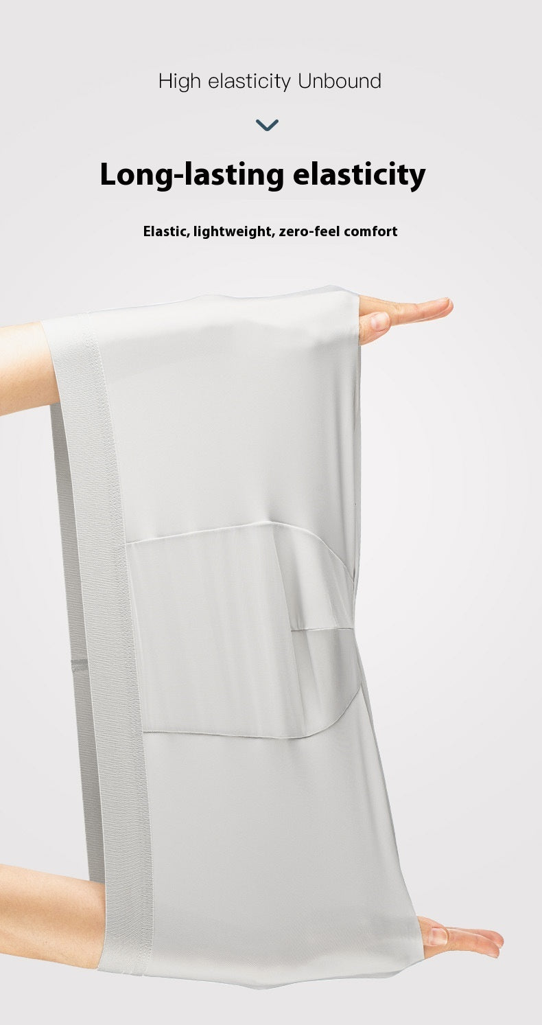 Sous-vêtements pour hommes en soie glacée 5A Antibactérien Mulberry Silk Sous-vêtements pour hommes