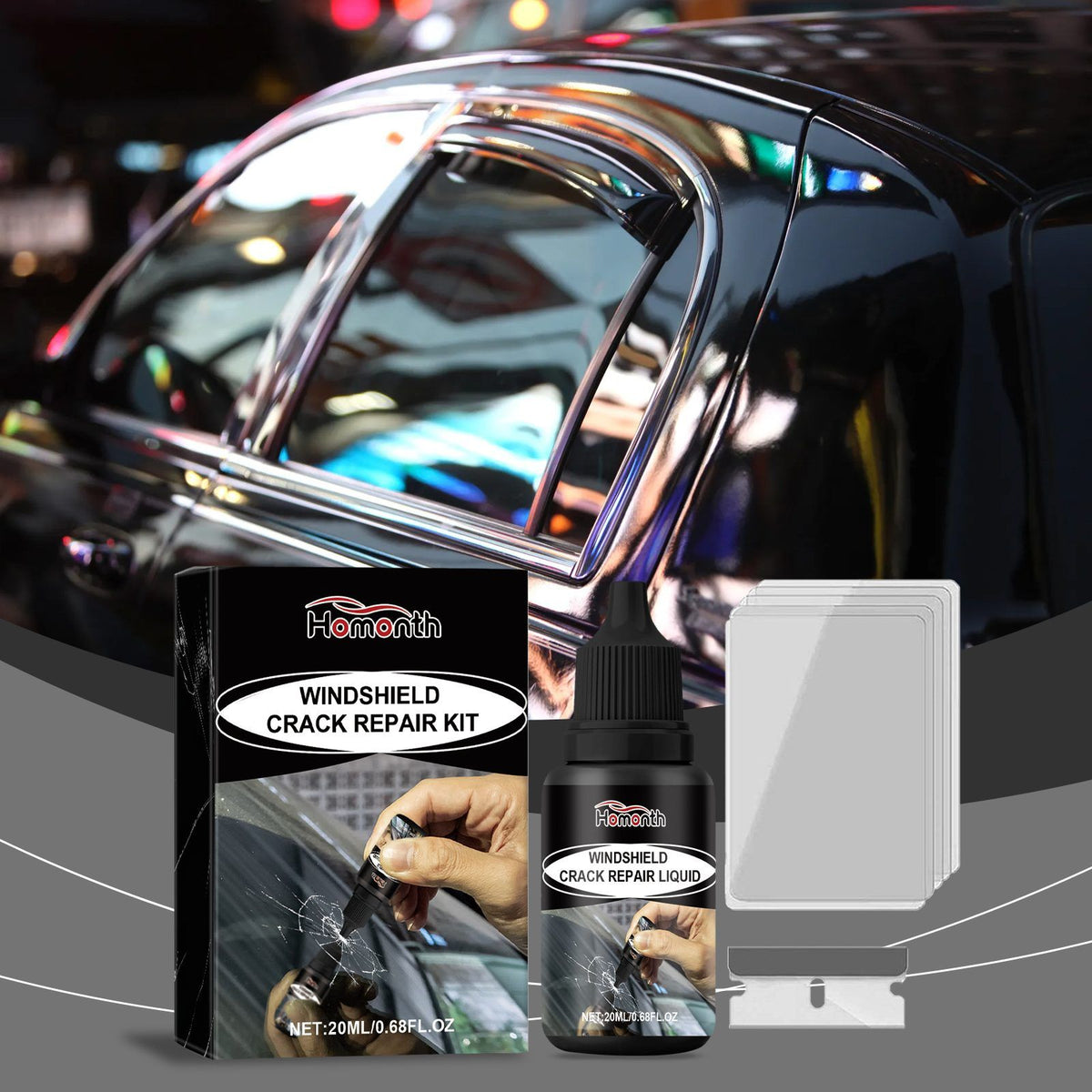 HOMONTH Automotive Windshield Glass Repair Liquide