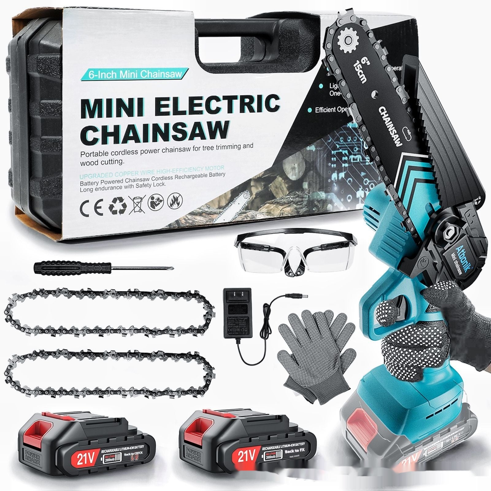 Ménage Petite scie électrique rechargeable sans fil portable Lithium