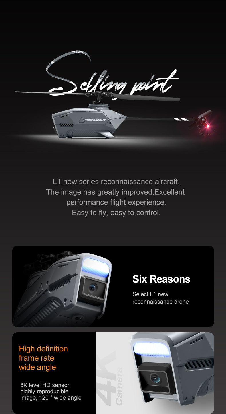 Télécommande Reconnaissance 8K Photographie aérienne spéciale UAV