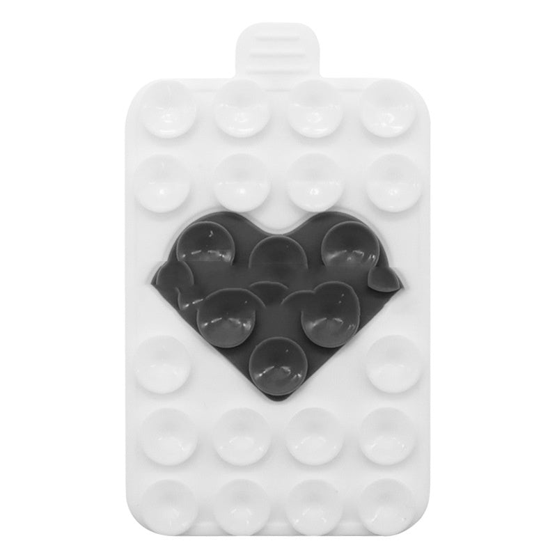 Porte-cas de téléphone à aspiration silicone double face