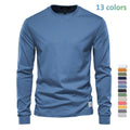 Autumn Trendy Long-Sleeved European-style Homme Solid Color Long-Sleeved Top High Street M
