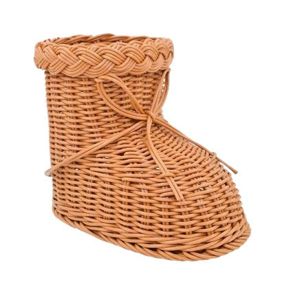 Panier de rangement en table de Noël tissé à la main
