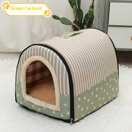 Poignée portative Pet Bed Petit et moyen lit chaud Kennel