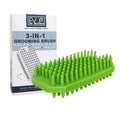 Peigne de massage de bain pour animaux de compagnie Mo brosse d'enlèvement des cheveux humide et sèche double usage