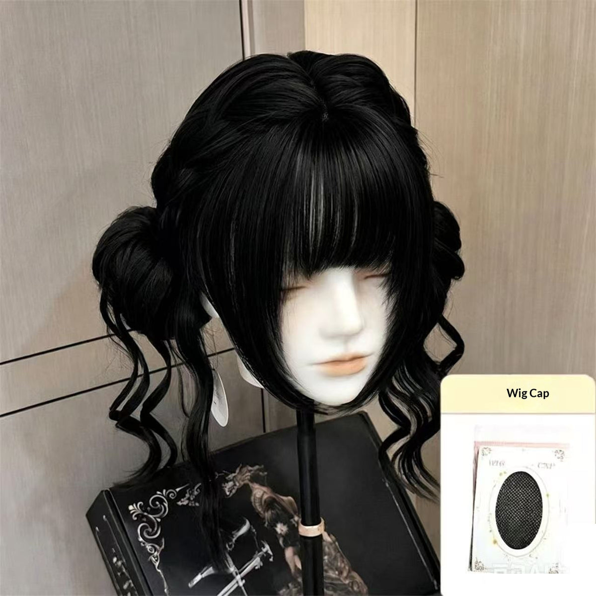 Long Wavy cheveux mignons de style Bun pour les femmes