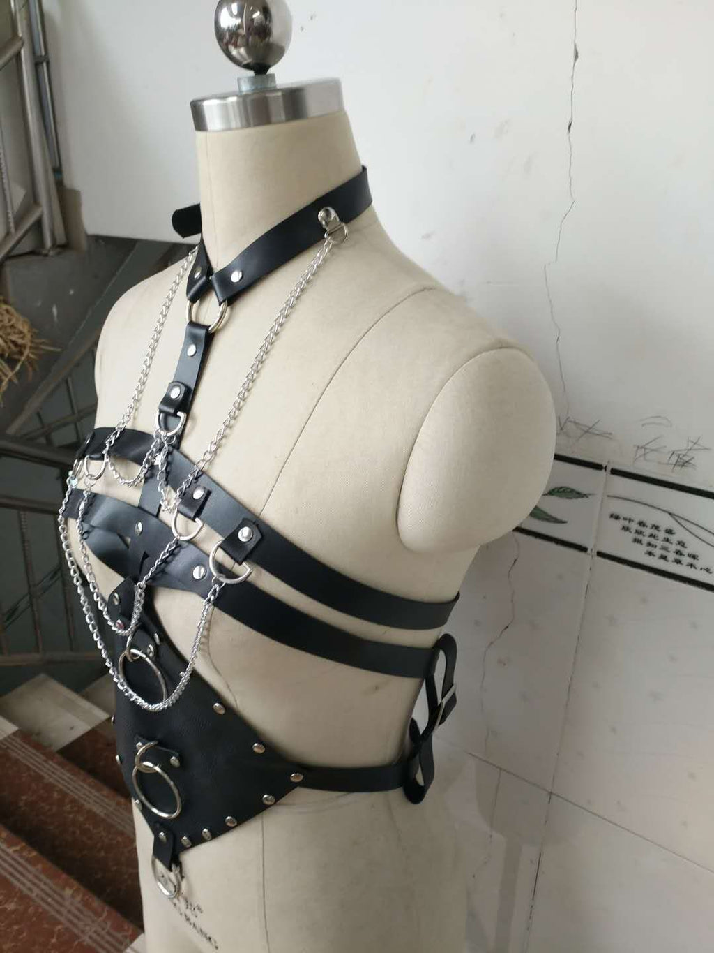 Accessoires de costume de danse en cuir pour femmes