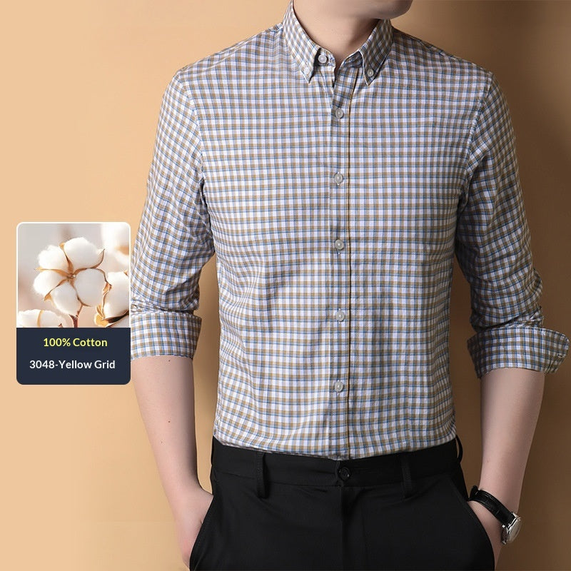 Homme Mode coton Casual respirant chemise