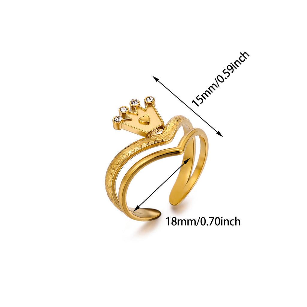 Finger Ring Mini mignon en acier inoxydable