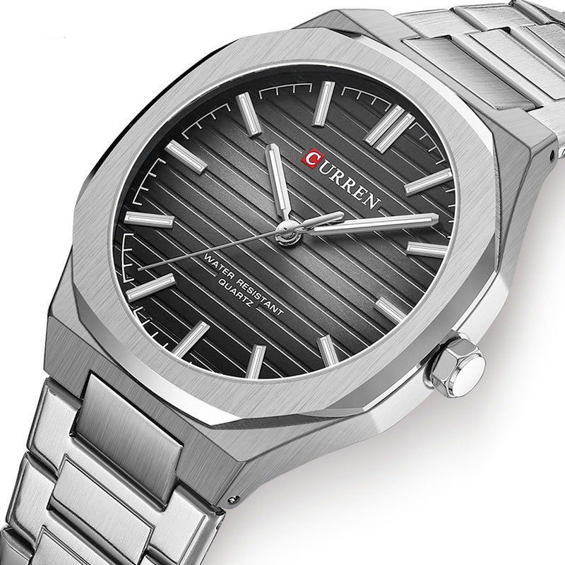 Montre de mode en acier pour hommes