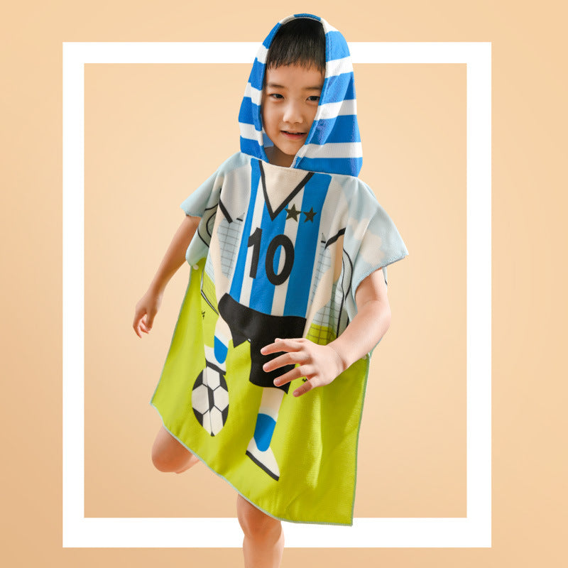 Serviette de plage absorbante pour enfants Dinosaur Bathrobe