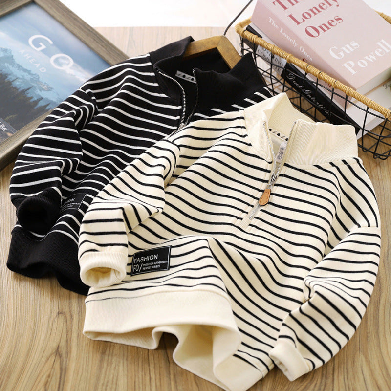 Enfants Casual Polo Collar Mode Tops Beau