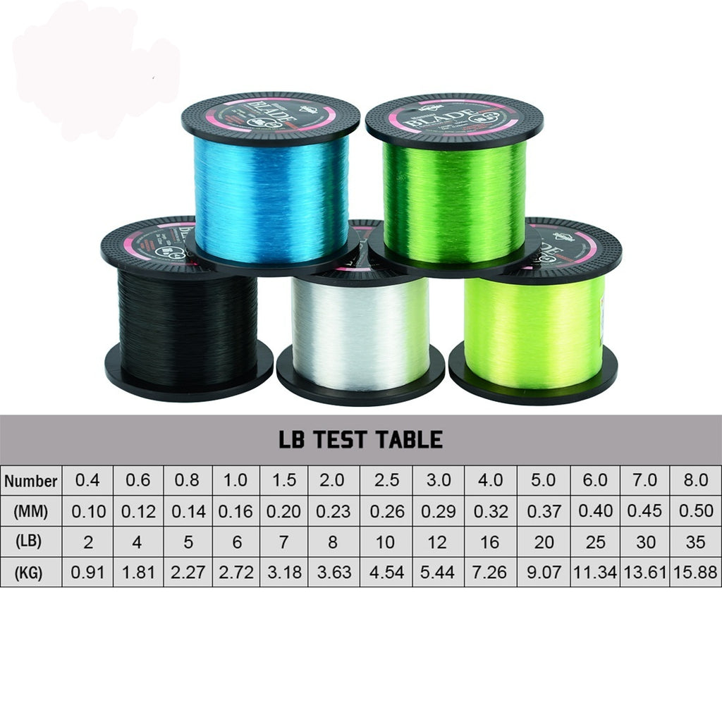 Seaknight1000 M Lure Ligne de pêche Sous-ligne Principal Nylon Fil Super fort Tir à l'usure