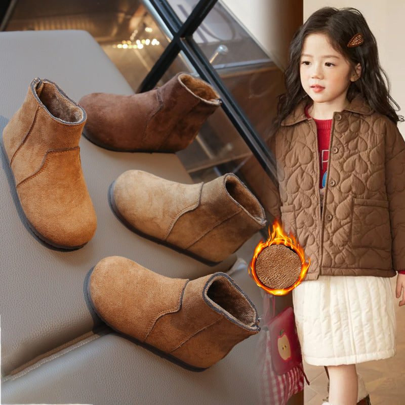 Bottes polyvalentes de style britannique pour filles