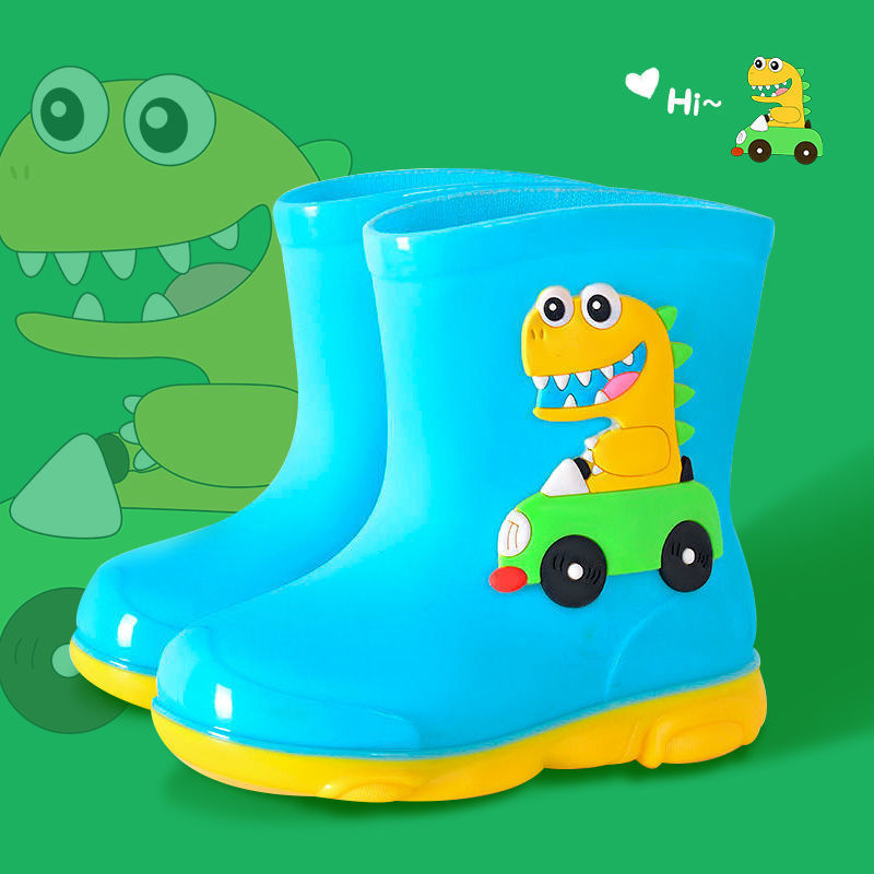 Chaussures en caoutchouc élégant antidérapant pour hommes et femmes & Bottes de pluie pour bébé Velvet