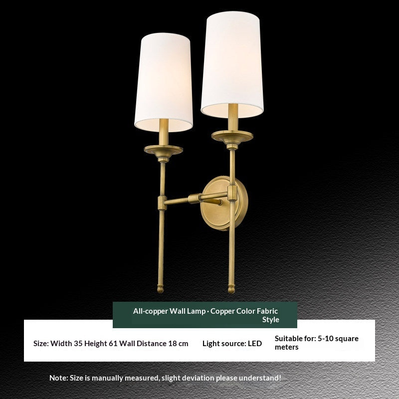 Sconce murale minimaliste de style américain pour Hallways et salons
