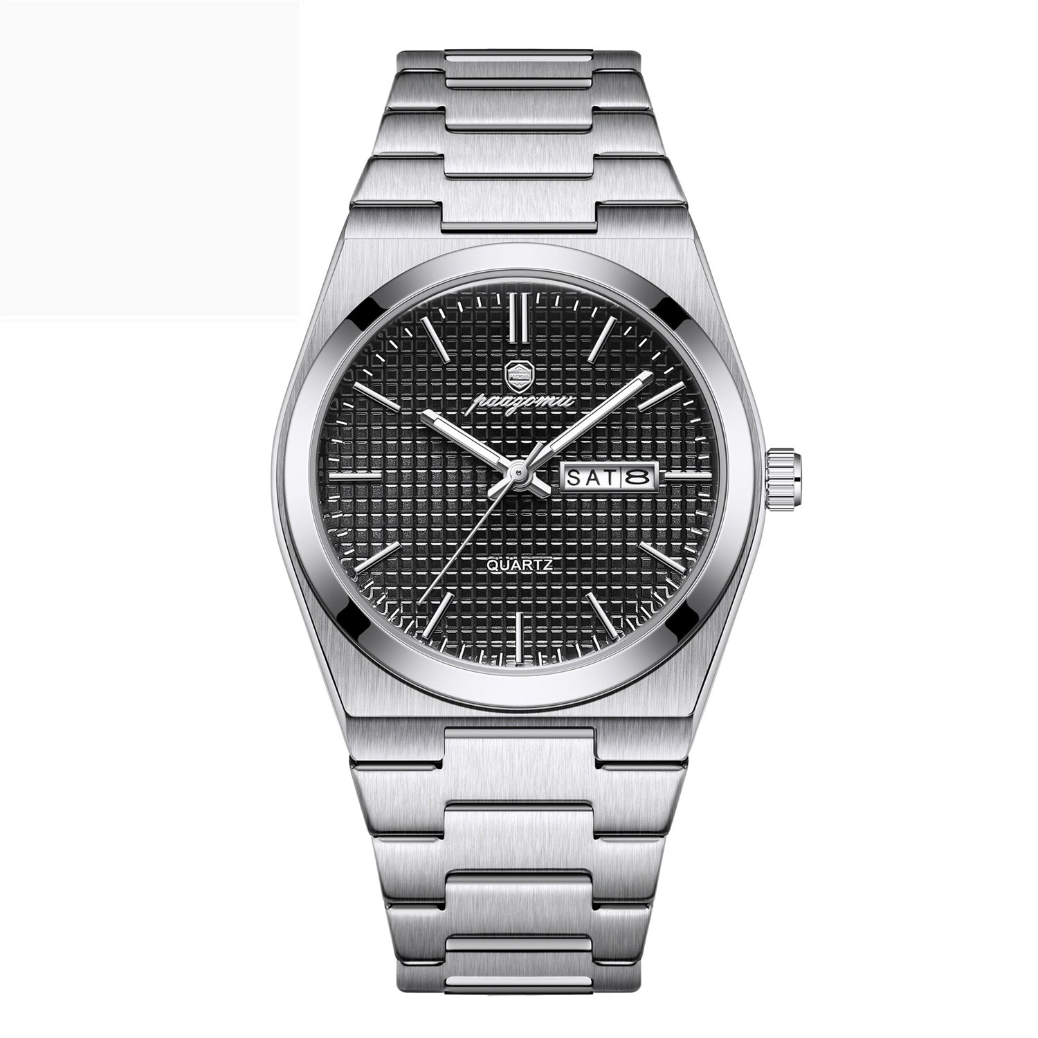 Montre de calendrier étanche à quartz lumineux