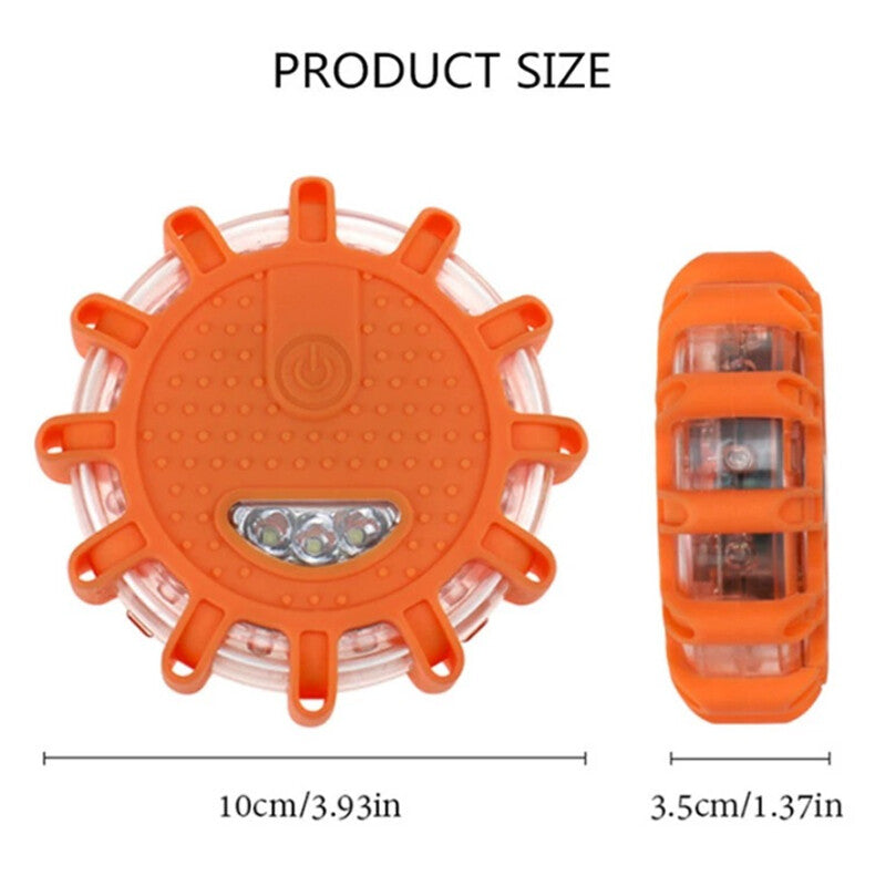 LED Avertissement voiture légère voiture voiture voiture ambre lampe magnétique clignotant strobe batteries d'urgence