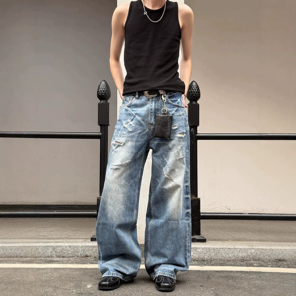 Hommes mode et polyvalents Ripped Jeans