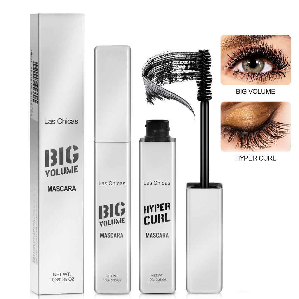 2pcs Las Chicas 12 heures longue durée imperméable 10ml ultra volumisant allongement Clump-fr