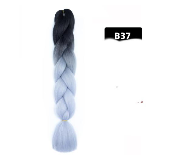 Couleur Big Braid African Chemical Fibre Gradient en soie haute température