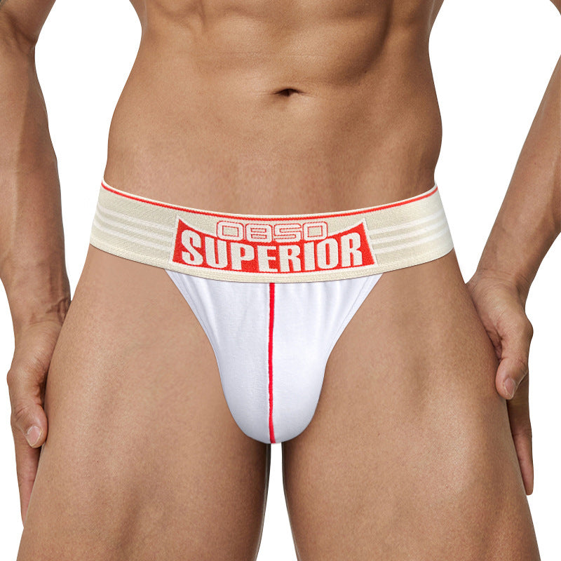 Sous-vêtements pour hommes Low Waist Cotton Sports Fitness Slip anti-wear