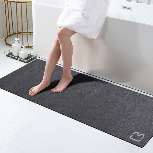 Tapis de sol de salle de bain antidérapant Diatomées Terre
