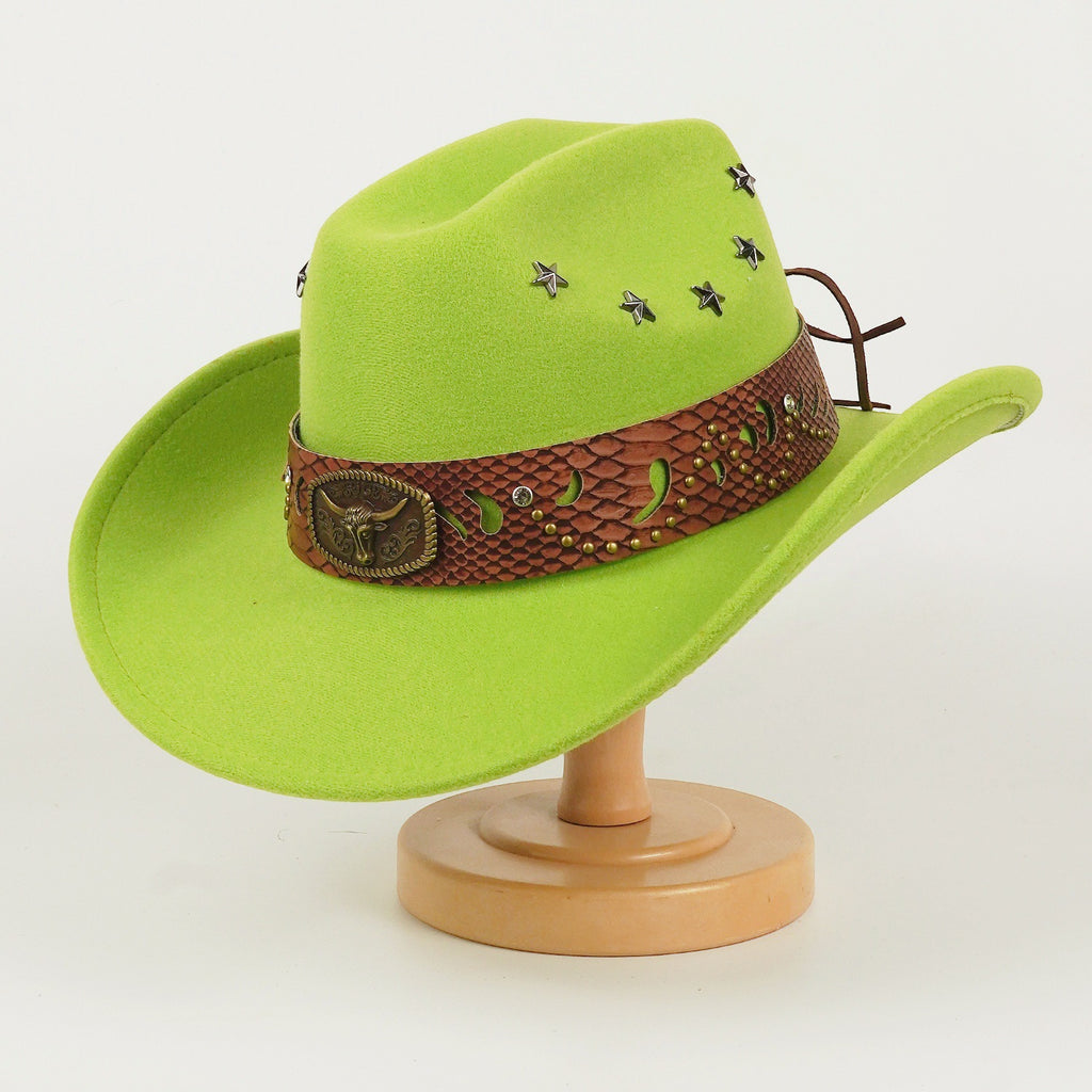 Meilleure vente européenne Et le style américain Star studed Leather Jazz Cap