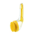 Brosse de bain pour chien-jaune- 1