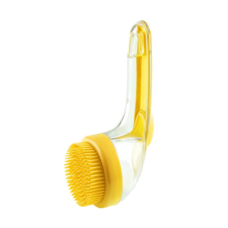 Brosse de bain pour chien-jaune- 1