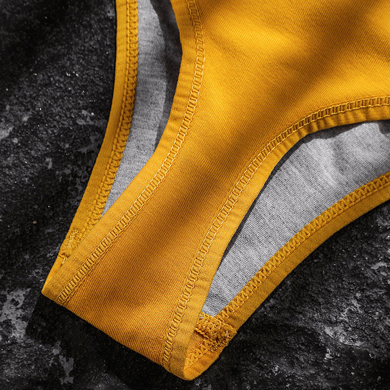 Sous-vêtements pour hommes Sexy U Convex Sports Fitness Lettre taille coton