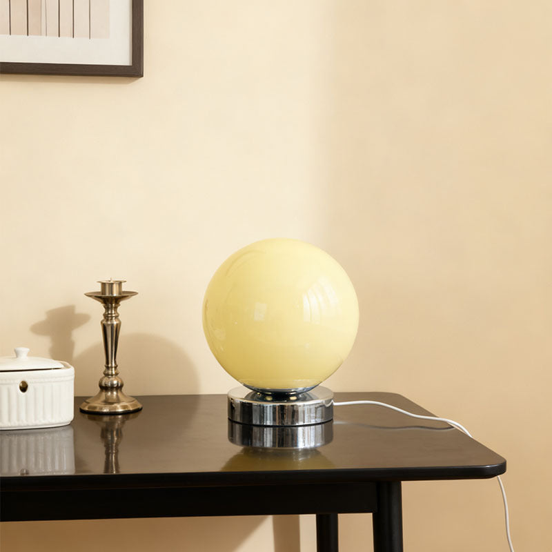 Lampe de table en verre de couleur dopamine pour le salon ou côté lit
