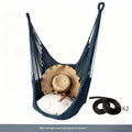 Balcony Home Courtyard Rocking Chair Nylon Mesh Rope Hanging Lounger