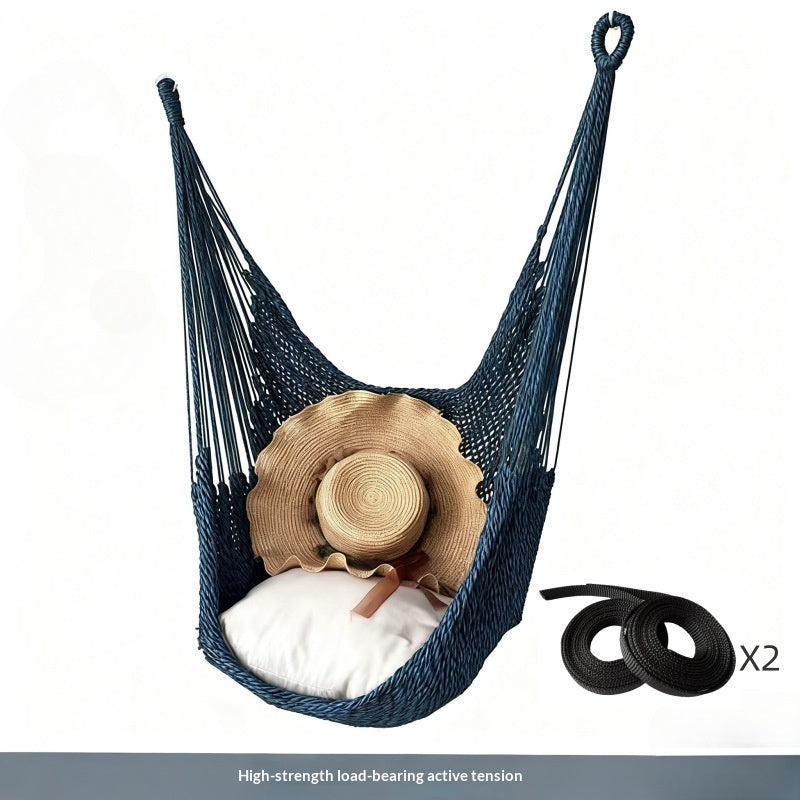 Balcon Home Courtyard Rocking Chair Nylon Mesh Rope Chaise suspendue