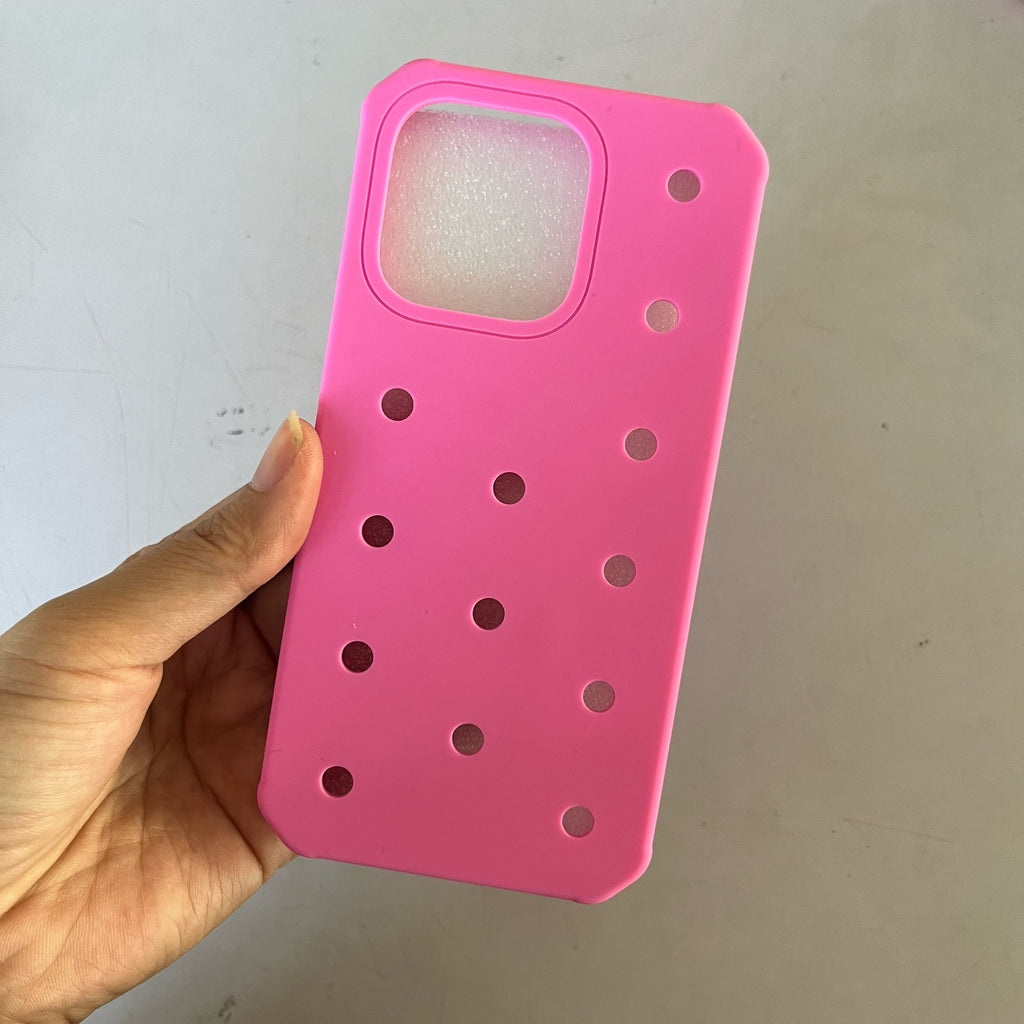 Convient pour 11 16Plus trou bricolage shoe Buckle modèle boîtier de téléphone en silicone
