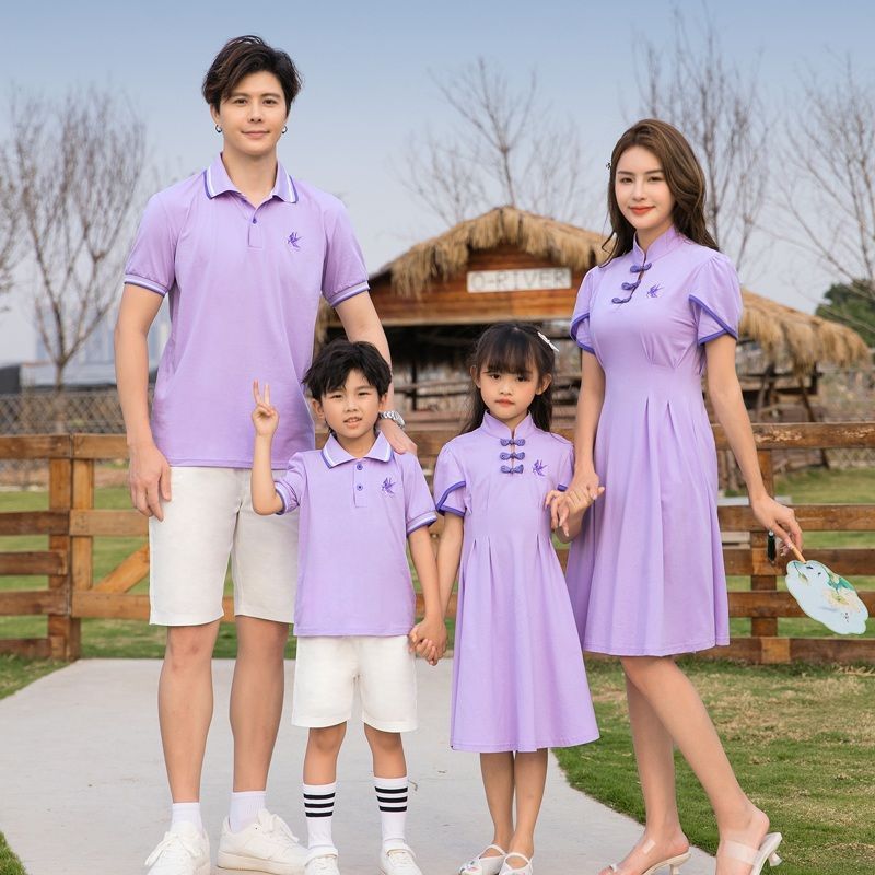 Hanfu Children's Clothing Chinese Style Short Sleeve Dress