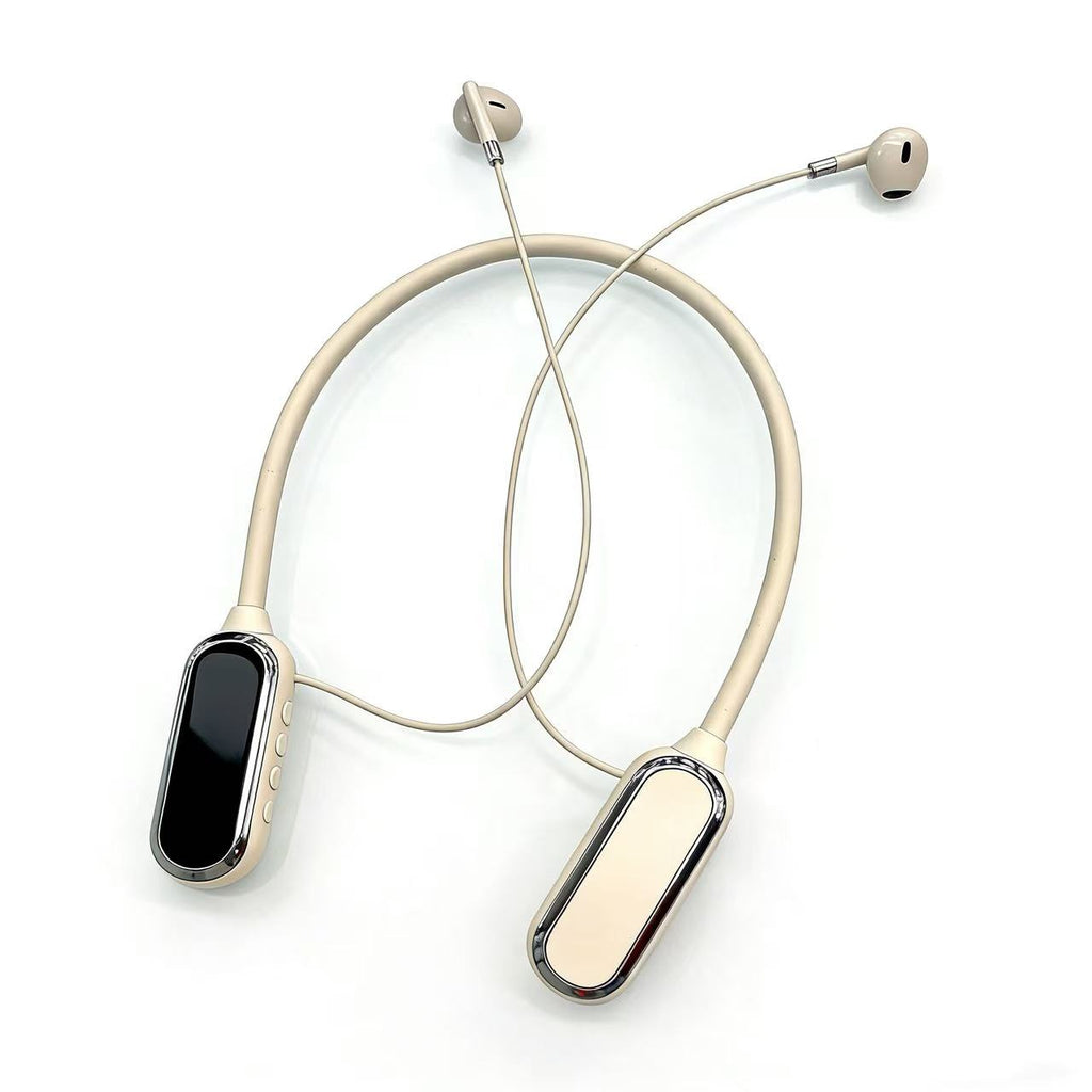 KP-261 Bande de cou Bluetooth Écouteurs magnétiques Affichage numérique dans l'oreille Batte longue basse latence