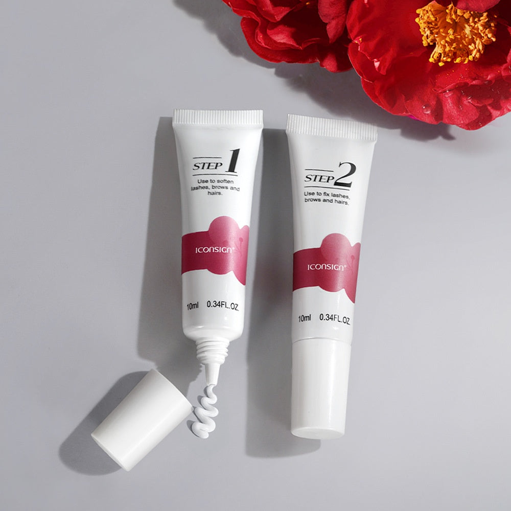 2-en-1 Huile de Camellia Perm Vegan Keratin Lift