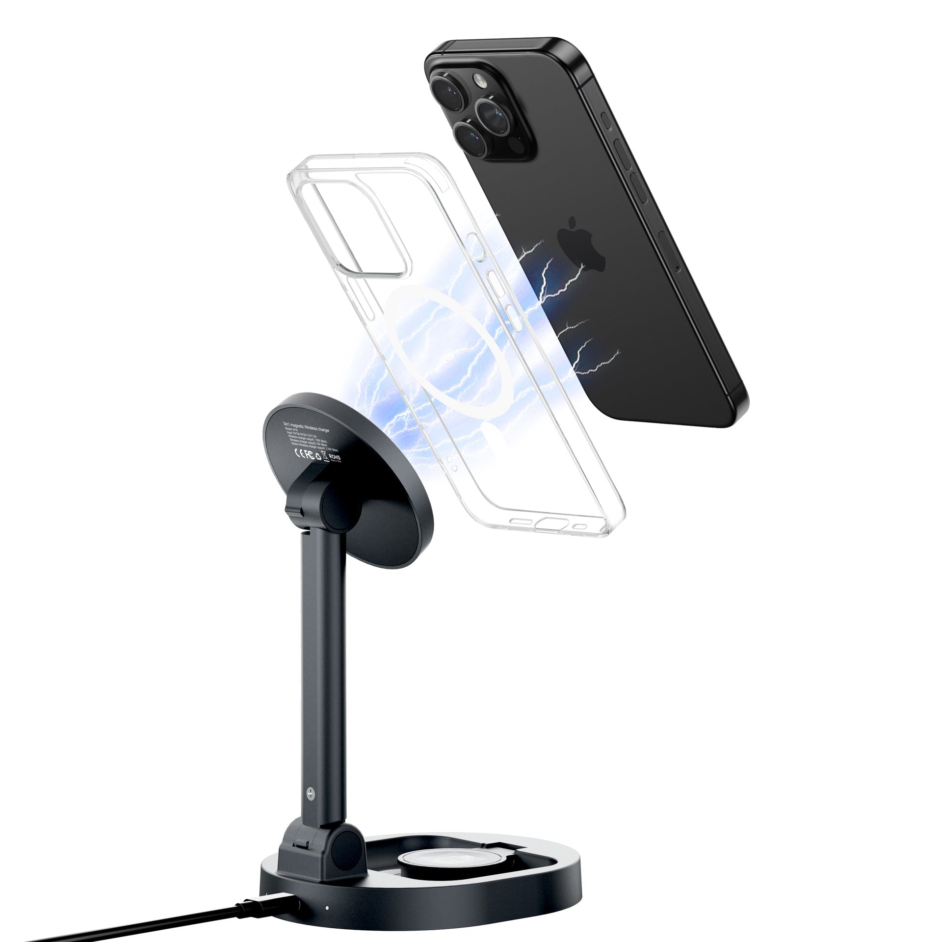 Support de charge magnétique 3-en-1 sans fil