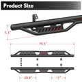 Planches de course Étapes latérales pour Toyota Tacoma Double Cab Drop Nerf Bars