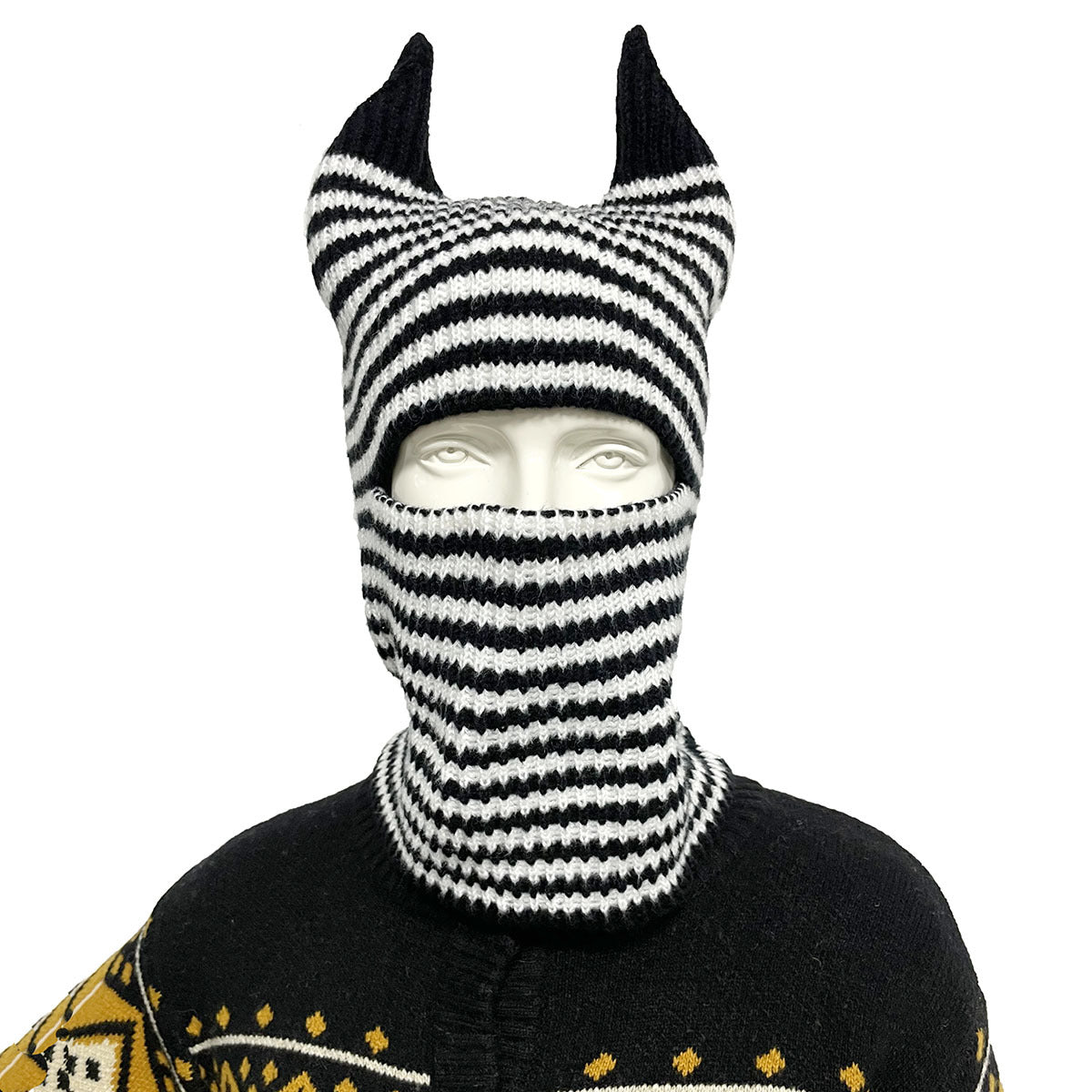 Chapeau rayé de corne d'Halloween