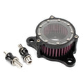 Accessoires de moto CNC en verre d'aluminium transparent Filtre à air rétro classique modifié